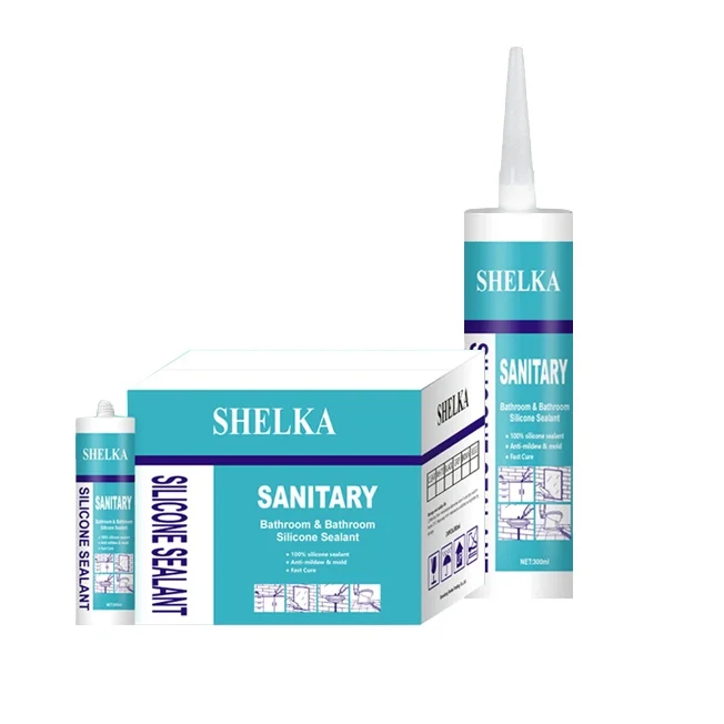 10 Years Guarantee Non Yellowing Antifungal 100% Silicone Based Sanitary Sealant