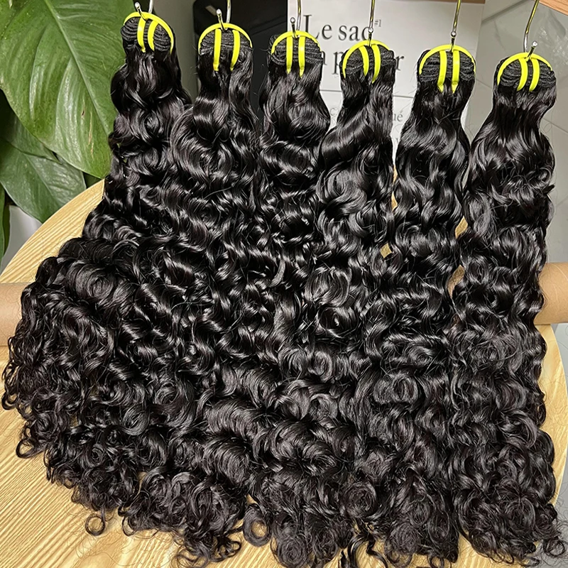 Hair Extensions Cheap Weave Bundles Raw Virgin Unprocessed Peruvian Hair Water Wave Human Hair Bundles