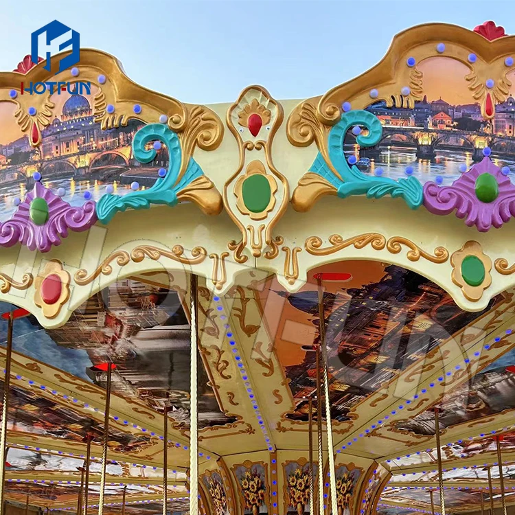 outdoor large electric adult amusement park merry go round horse carousel ride for sale