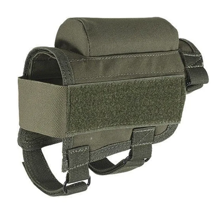Adjustable Tactical Buttstock Shell Holder Cheek Rest Pouch Holder Pack With Ammo Carrier Case