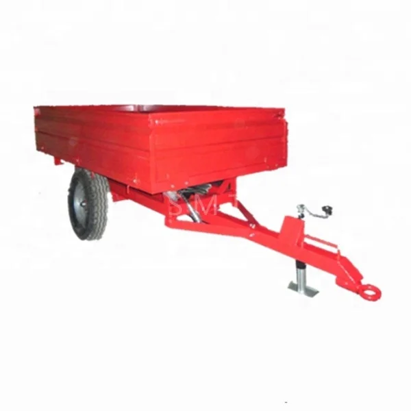 hangzhou sansen made 1, 2,3 ton 4 wheel tractors trailers farm used ,agricultural machinery hydraulic cylinder tipping trailer