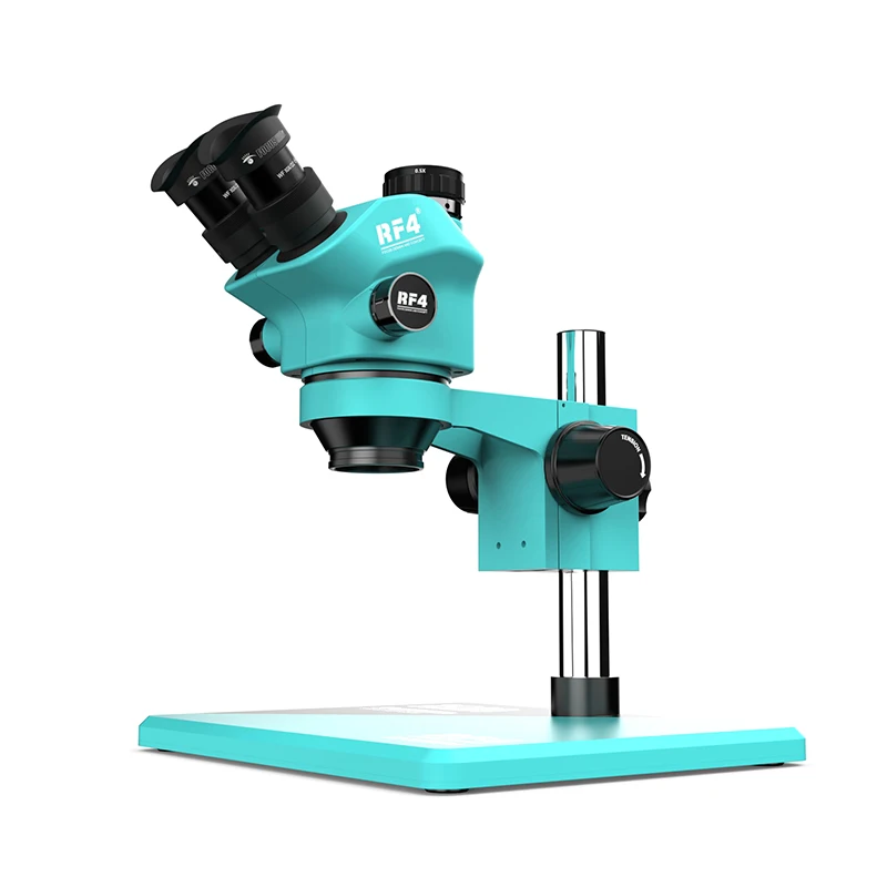 Microscope for Mobile Phone PCB Repair RF4 RF7050 PRO 7-50X Zoom Microscope Electronic Trinocular Stereo Microscope With LED