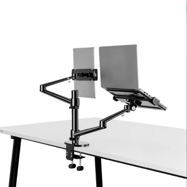 Popular monitor dual screen stand laptop stand suspended combination desktop office lifting bracket raised