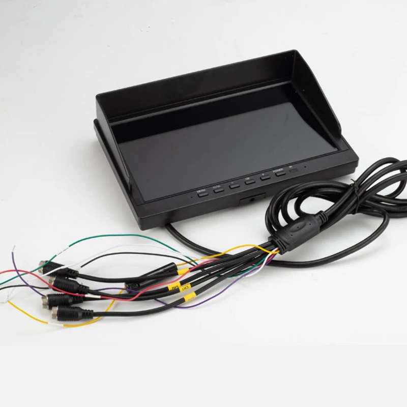 Vehicle BackUp Camera System with 7 Inch Monitor IR Night Vision Camera support Two video input Reverse Parking Camera for Truck