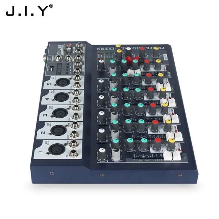 J.i.y F7-Usb 7-канал использующийся профессиональный аудио цифровой микшер для оптовых