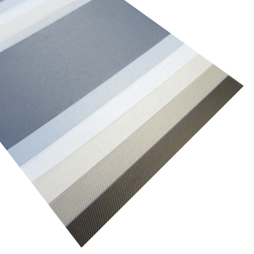 Durable Blackout Zebra Blind Fabric Privacy Protection Solid Color and Polyester Material Factory Outlet Window Cover from China