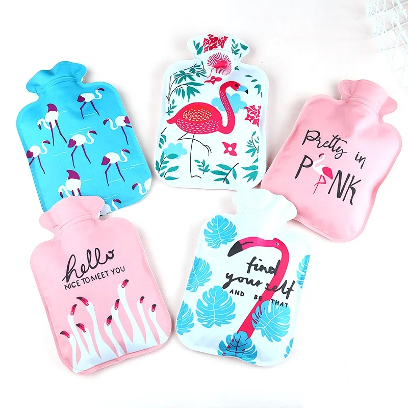 cute water-filling hot water bag wholesale cartoon pvc hand warmers logo winter gifts mini pvc hot water bag bottle for winter