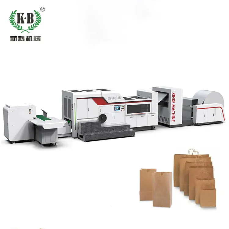 XINKE 2022 High Quality Shopping Paper Bags Making Machine Price