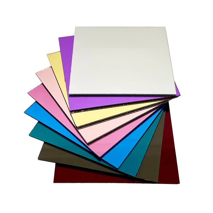 Mirror Color Acrylic Sheet for Led Base Mirror Gold Acrylic Sheets 1220*2440mm 0.8 to 6mm Thickness Decoration