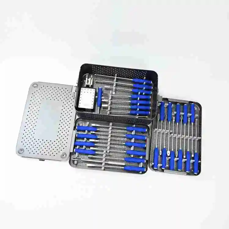 Surgical Medical Orthopedic Kit Spinal Peek Cervical Implant Tlif Titanium Bullet Type Lumbar Spine PLIF Cage Instrument Set