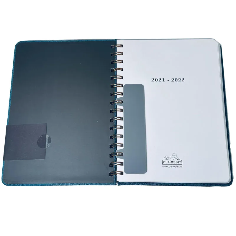 Customized Logo Magnet Planner Magnetic Weekly Meal Planner/spiral planner organizer plain black cover/planner budget