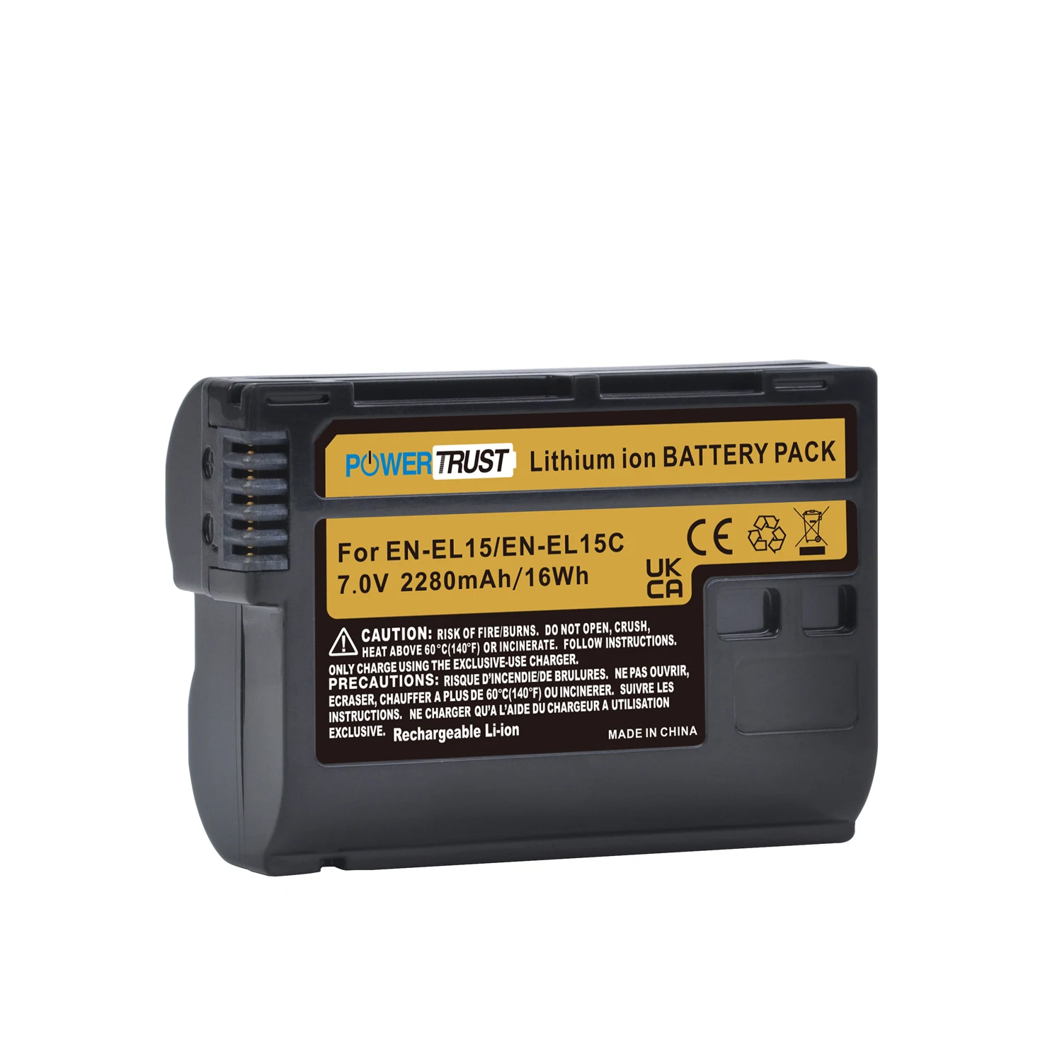 2250mAh EN-EL15C Camera Battery for Nikon EN EL15 D7200 D500 D600 D610 D600E D800 D800E D810 D7000 D7100 D750 Z5 Z6 Z7 Z6II Z7II