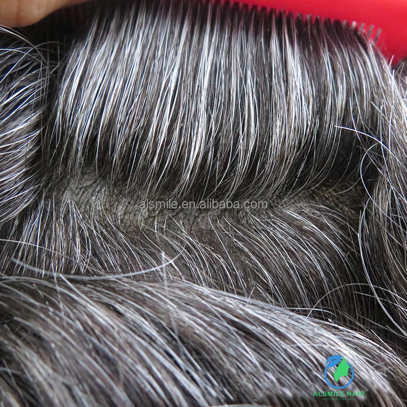 Mens Toupee Natural Black Remy Human Hair System Clear Poly Skin Around Hairpiece Monofilament Wig Durable PU Hair Replacement