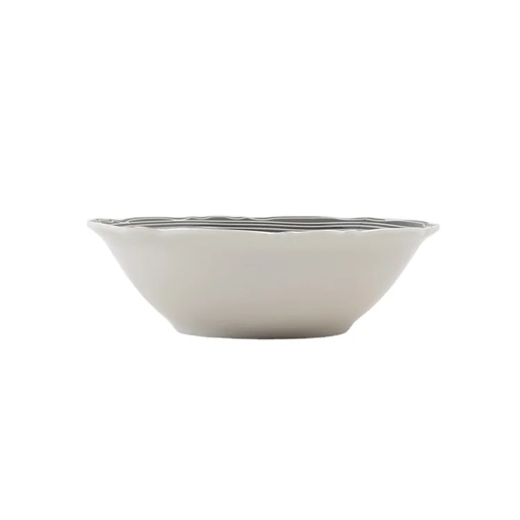 Luxury dinnerware bulk restaurant gold rim ceramic dinner set for wedding