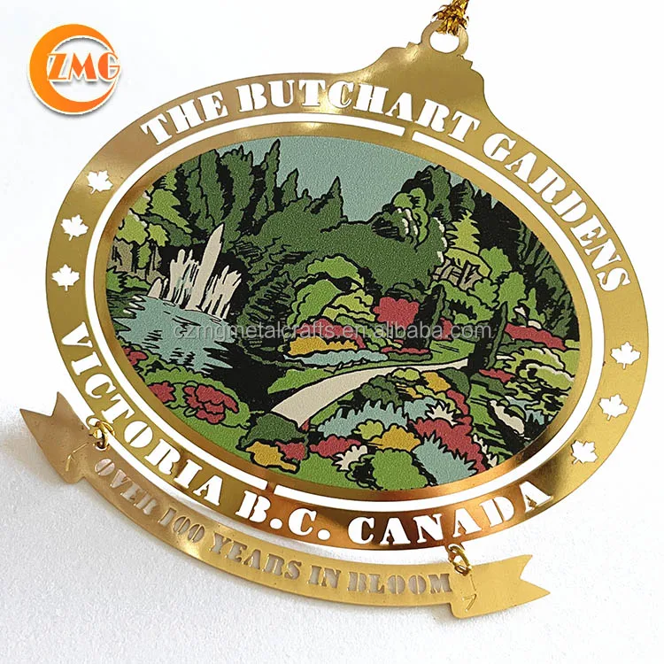 Best Selling High Quality Custom Metal Gifts Crafts Colorful Metal Christmas Ornament