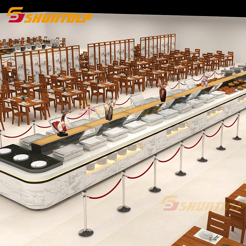 Роскошный коммерческий холодильник для бара и салата, Современный Дизайн Прилавка для суши в отеле