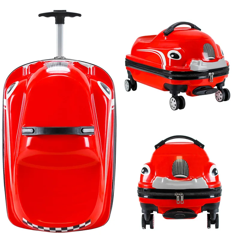 kids Riding Children 3D Scooter Suitcase Travel trolley bag Spinner Luggage suitcase Rolling truck for kids