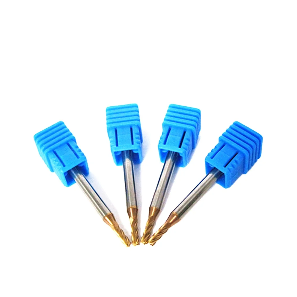 Sharp Cutting Edge Solid Carbide Endmills Tungsten Steel Hrc60 4 Flute Endmills