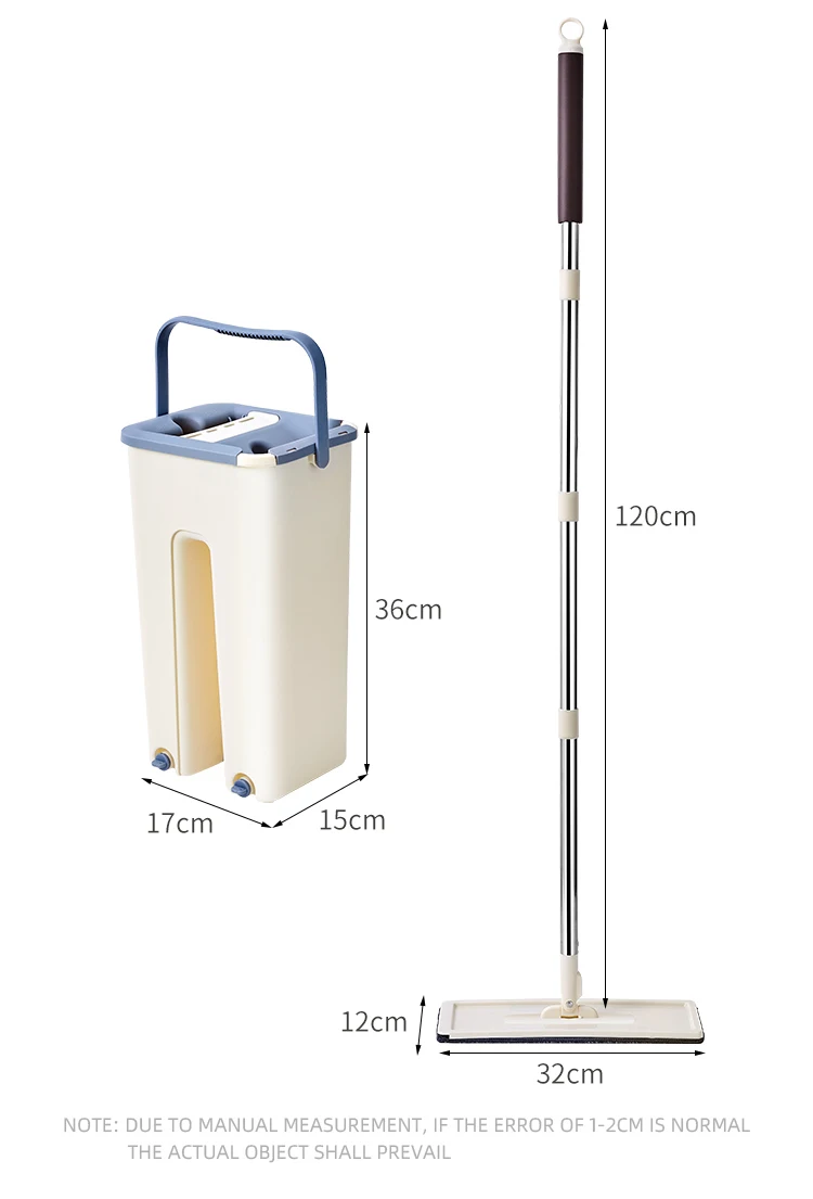 2022 Kemeige And Dry Microfiber Magic Cleaning Lazy Flat Microfiber Floor Cleaning Mop Bucket