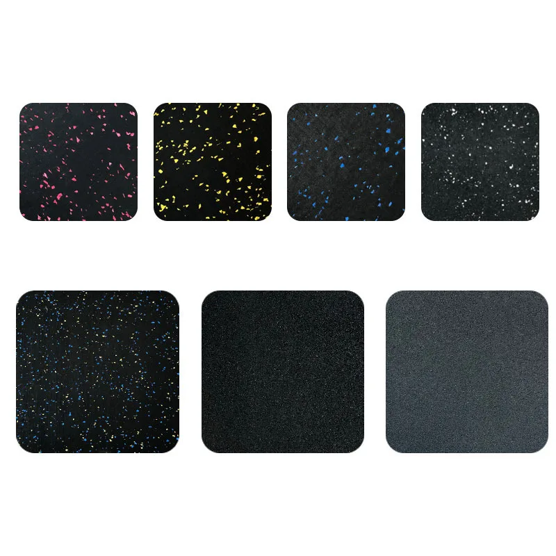 2021 Wholesale Cheap High Density Rubber Floor Mat Sport Colorful Gym Rubber Flooring Mat Floor Non Toxic Indoor Heavy Duty