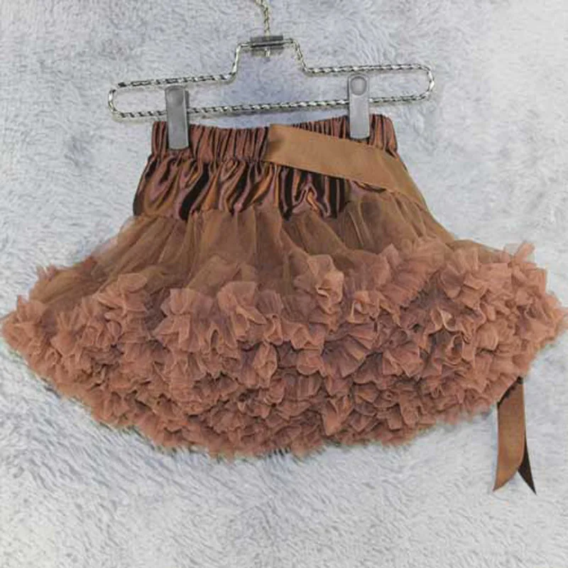 European american solid color fashion performance pettiskirt dance kids clothes children tutu girls skirt