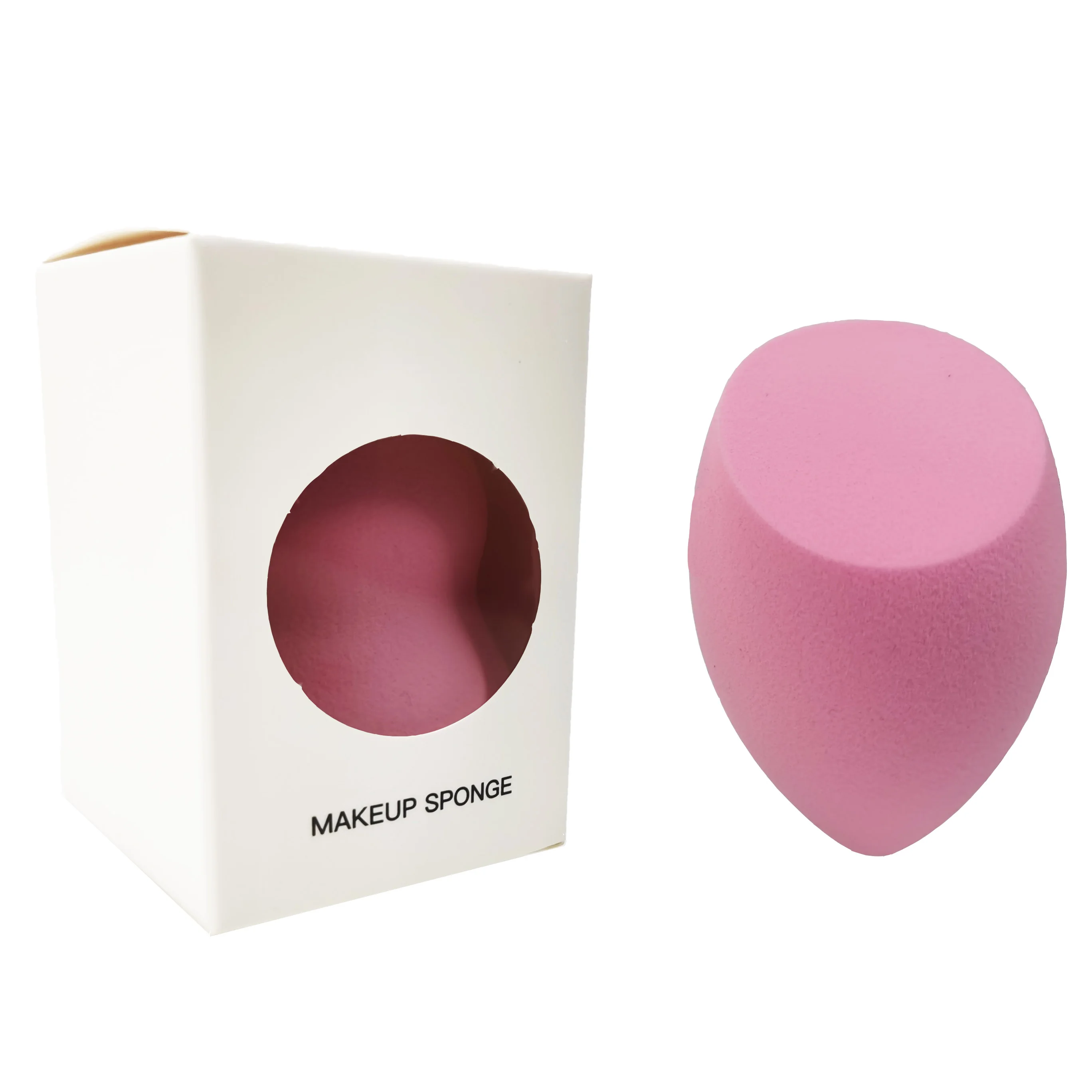 Pink Makeup Sponge Non-Latex Super Soft Makup Sponge Pink Beauty Sponge Blender With Window Box Package