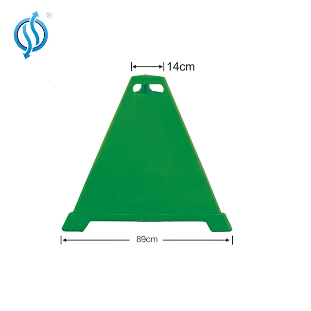 pyramid cone Green 90cm height  Adhesive Sticker PE Traffic Cone For road Safety Customized Colors