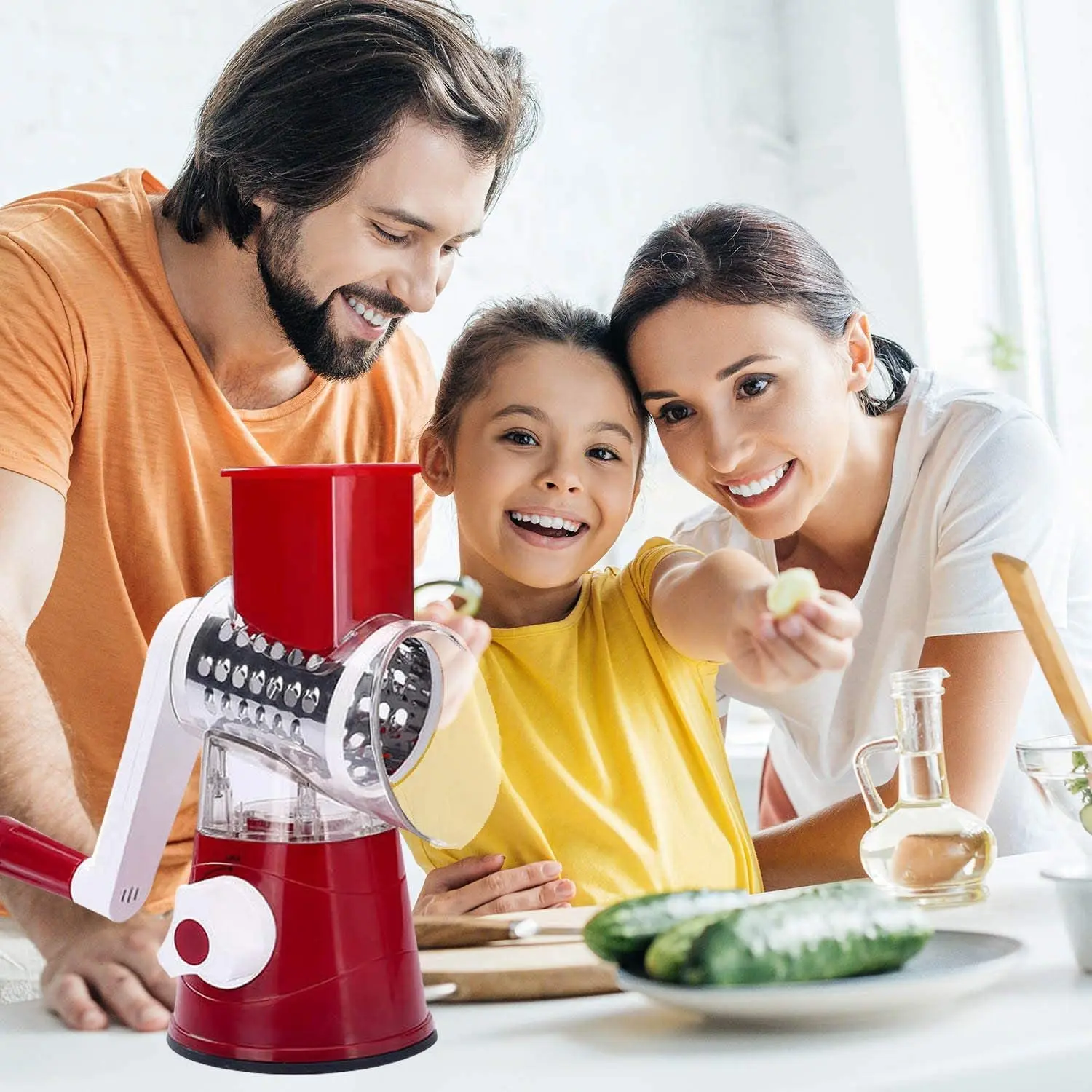 Manual Vegetable Tools Cutter Slicer Kitchen Gadgets Accessories Multifunctional Round Spiralizer Mandoline Slicer Potato Cheese