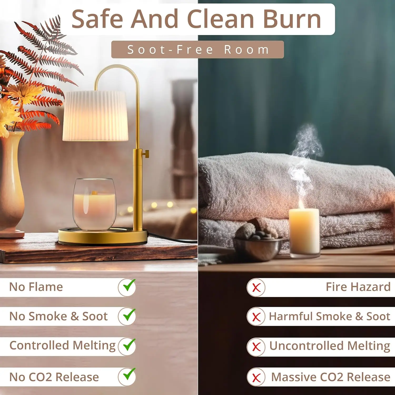 Wholesale Luxury Home Decor Aroma Electric Candle Warmer Lamp Indoor Wax Melt Burner Candle Warmer Lamp For Scented Candle