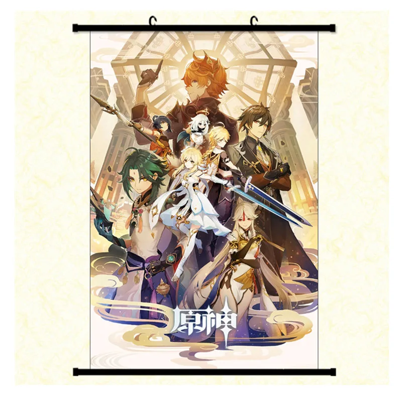 30x45CM Adventure game sexy anime canvas kazuha genshin impact hanging poster