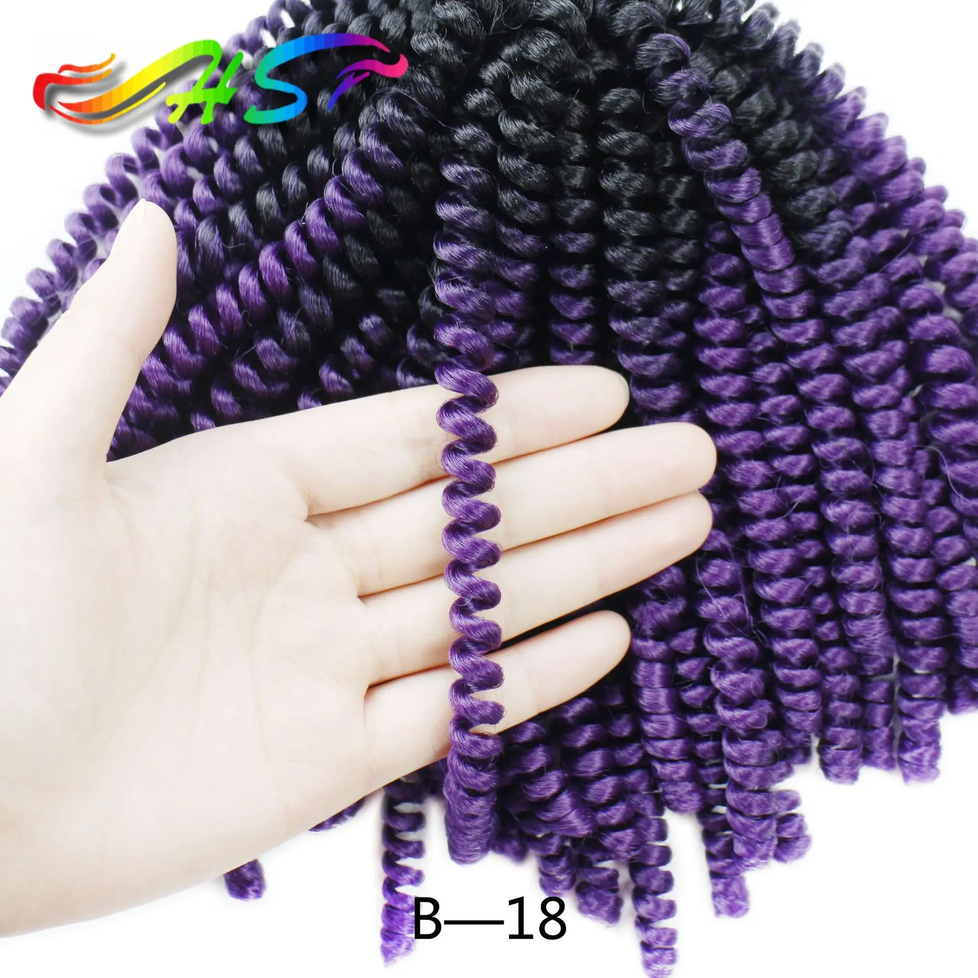 Hot sale 8 Inch Marley Hair Crochet Braids Long Afro Kinky Synthetic Fiber Marley Hair For Twists Braiding Hair Extensions