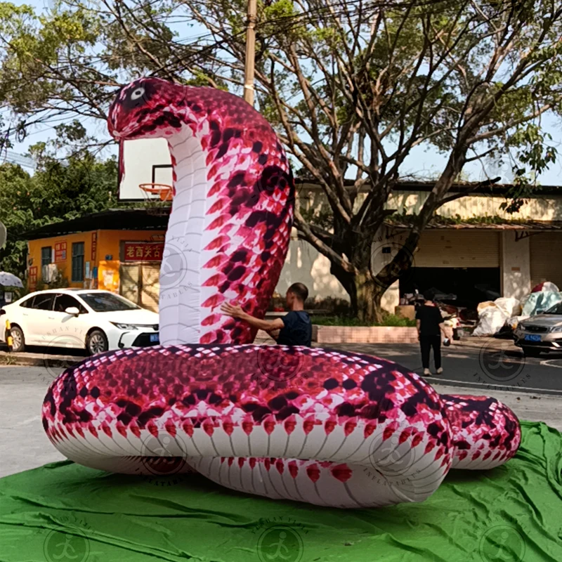 High Quality Large inflatable toy snake Character advertising inflatables Snake Model  Decoration For Stage