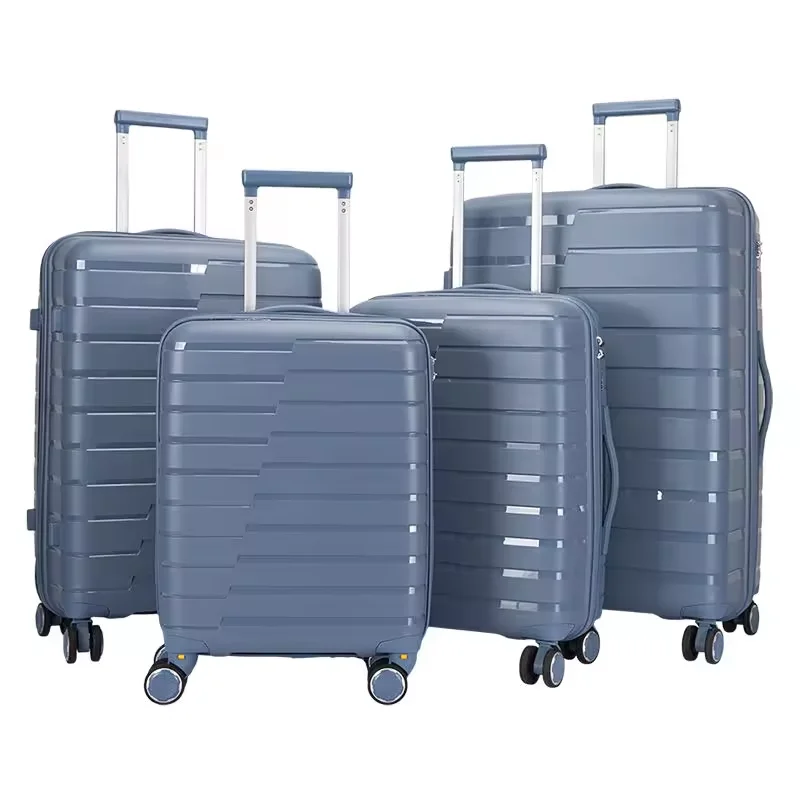 Wholesale PP Fashion Hard Shell Large Capacity Long Distance Travel 4pcs Business Suitcases Sets