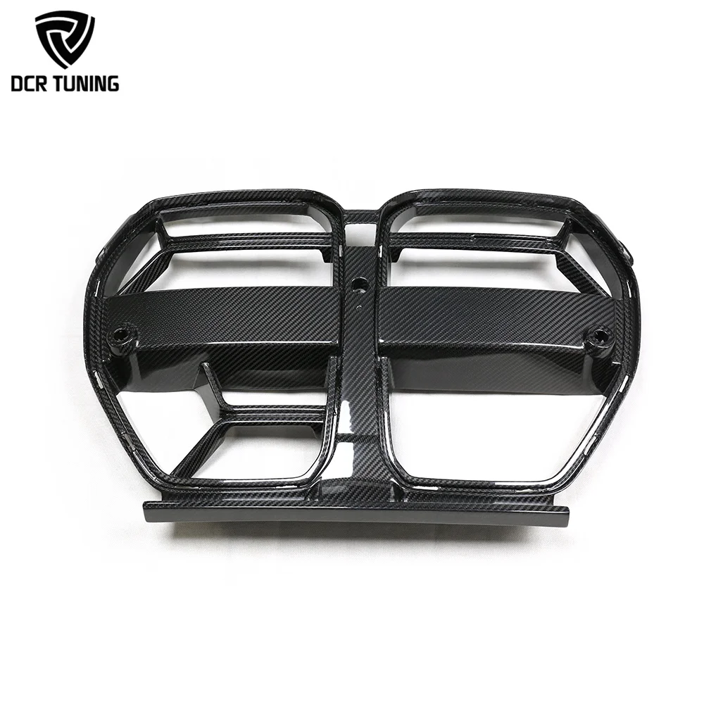 G80 Dry Carbon Fiber Front Grille CSL Style for BMW M3 G80 G82 G83 M4 WITH ACC Carbon Front Bumper Kidney Grille Automotive