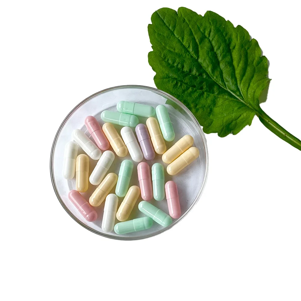 Size 00 Empty Gelatin hard Capsules Black Red