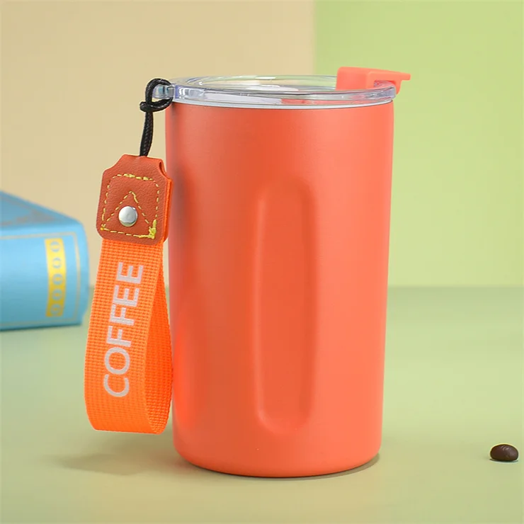 Hot Sale 450Ml Stainless Steel Vacuum Insulated Tumblers Travel Mug Double Wall Water Coffee Cup With rope
