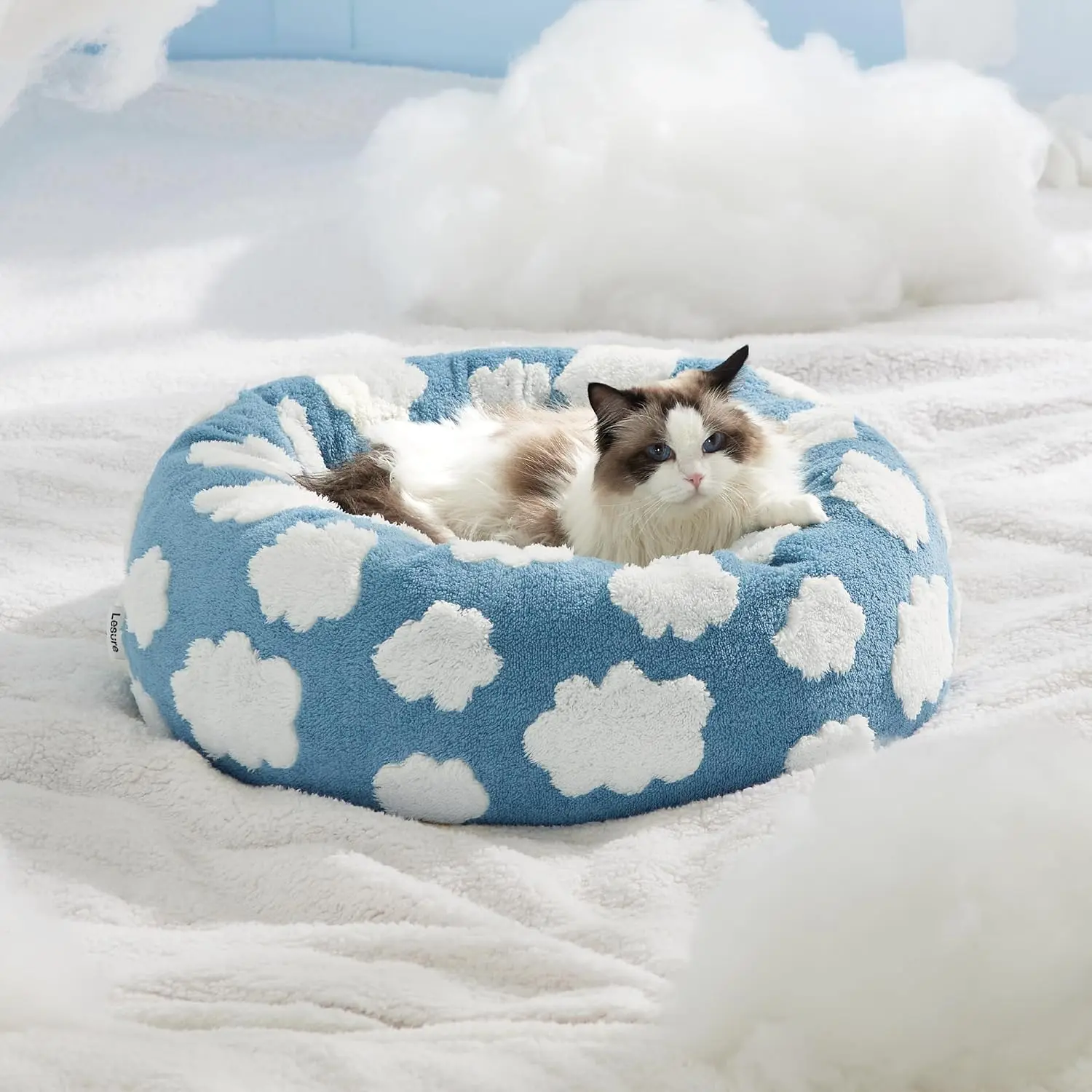 Hot sale soft and comfortable four seasons universal dog bed cat bed pet round bed warm