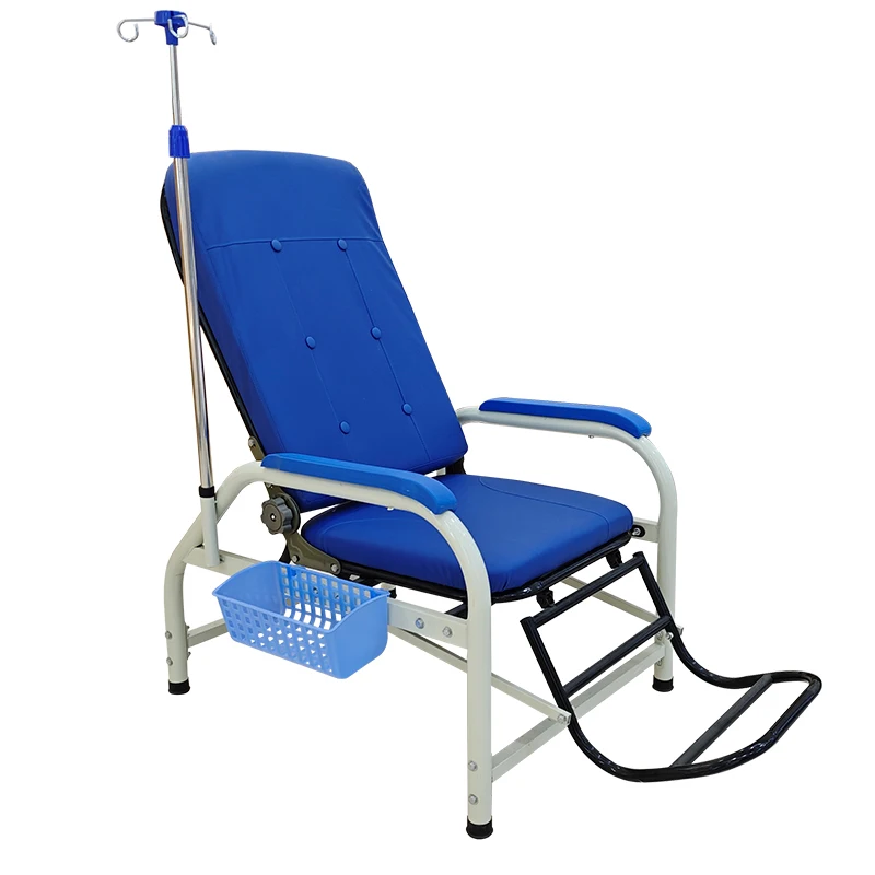 Factory Wholesale Hospital Patient Transfusion Medical Recliner Chair Infusion Chair With IV Pole