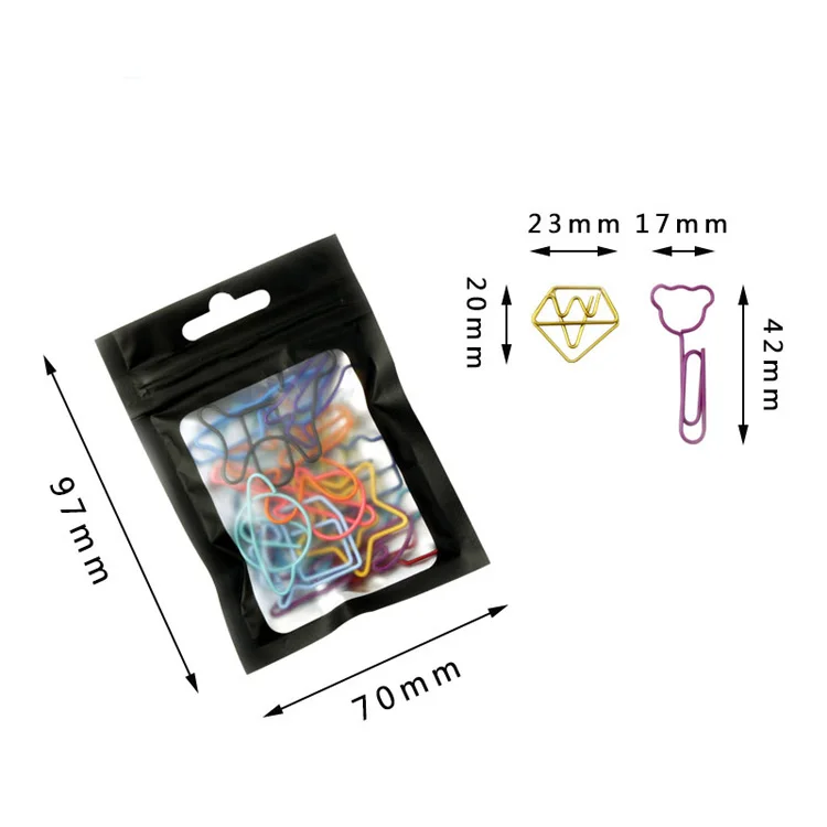 Прямая поставка с завода, зажимы для бумаги случайной формы, лидер продаж на Amazon, зажимы для бумаги в невидимой коробке