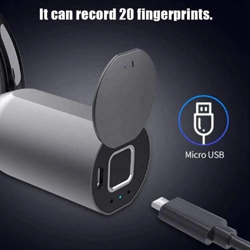 Fingerprint Cable Lock for Bike  Motorcycle  Electric Vehicles Door Fingerprints Flexible Bike Lock USB Charge IP66 Waterproof