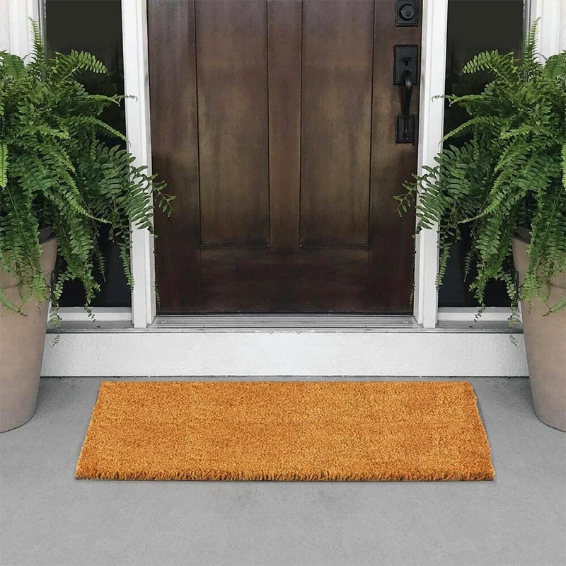 Factory direct sale Stencils Blank Plain Coconut Coco Door Mats Coir Doormats