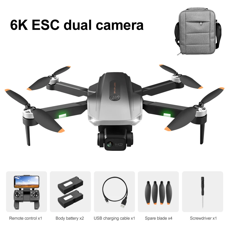  Amazon Лидер продаж RG101 мини дроны 6K ESC HD Двойная камера профессиональный Дрон 5G Wifi GPS перезаряжаемые радиоуправляемые