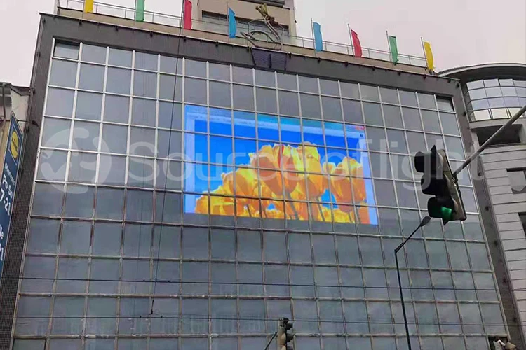 Window Outdoor Glass Transparent Led Film Display
