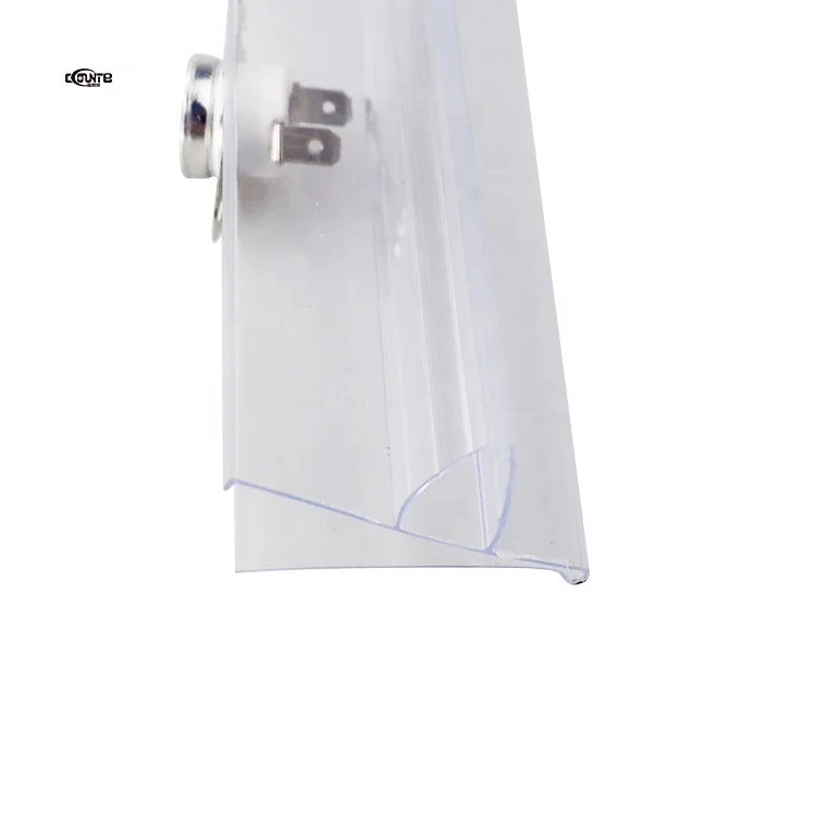 Custom Clear Display Plastic Pvc Shelf Talker Price Channel Tag Data Strip Ticket Label Holder For Metal Shelves