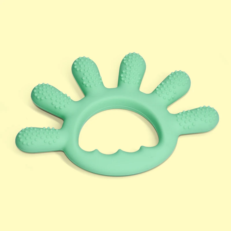 Legenday Hot Sales Bpa Free Food Grade Teething Silicone Baby Teether Chew Toy Ring