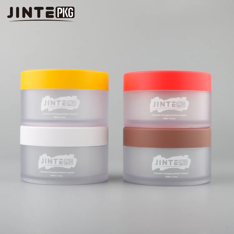 Hot Selling CustomColor Empty 10g 15g 30g PETG Plastic Frosted Cream Jar With Matte Lid For Lip Balm Body Scrub Container