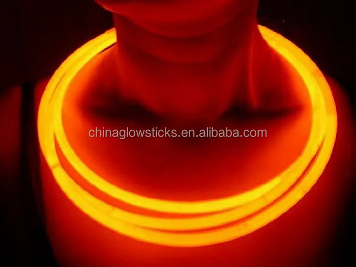 22' glow necklaces with connector cheering glow stick necklace party