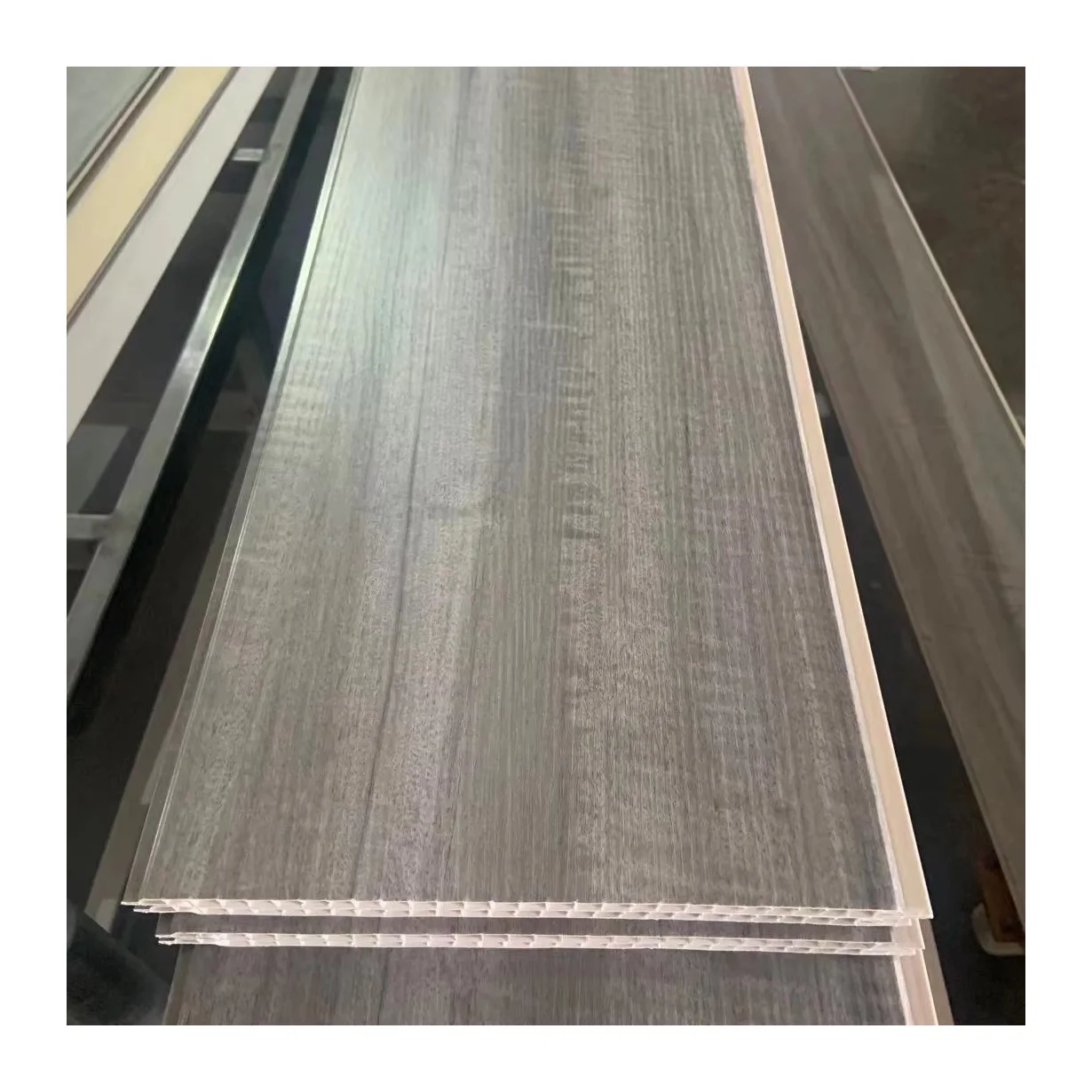 2024 New Design Best Price Hot Stamping Laminated Pvc Ceiling Panel Free Sample Graphic Design Modern Rectangle Hotel