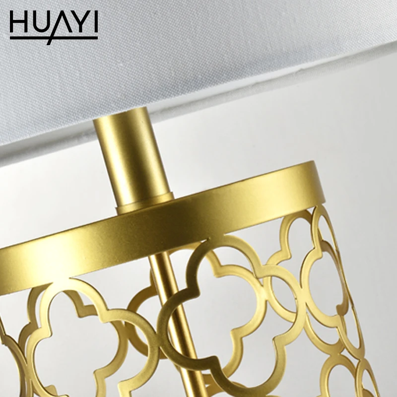  Винтажная настольная лампа HUAYI для бара клуба гостиной домашний декор спальни золотая металлическая с