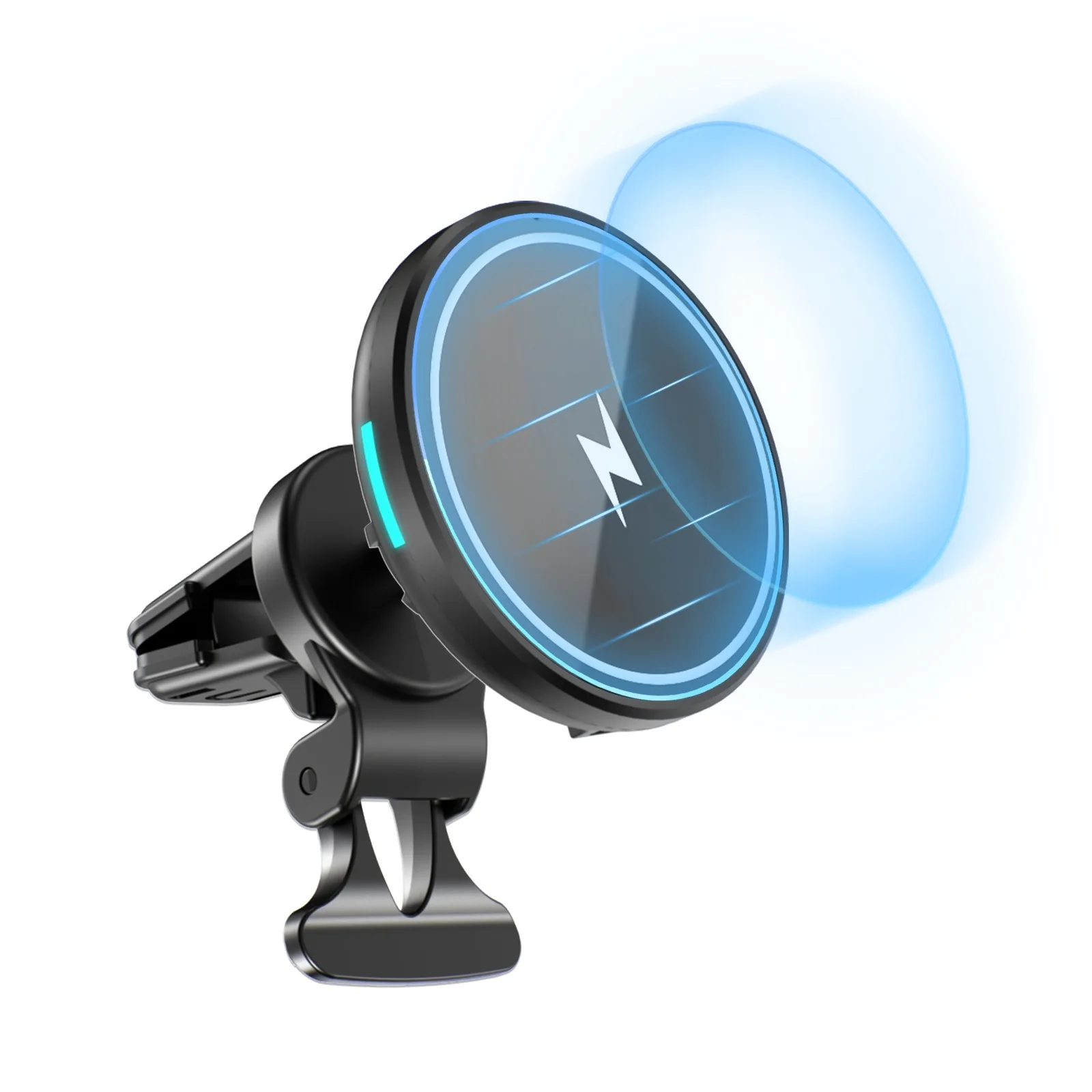 Portable Fast Charging Adapters Magnetic Force Car Wireless Charger 360 Degree Rotation Induction Wireless Charger Wholesale